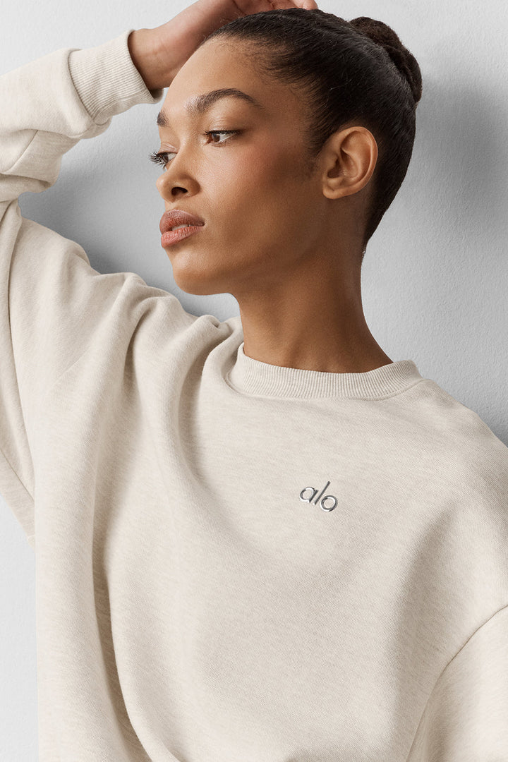 Accolade Crew Neck Pullover - Oatmeal Heather