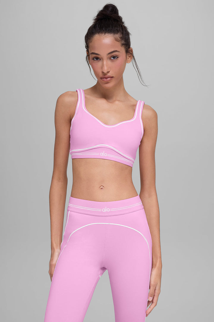Airbrush Heart Throb Bra - Candy Heart Pink/White