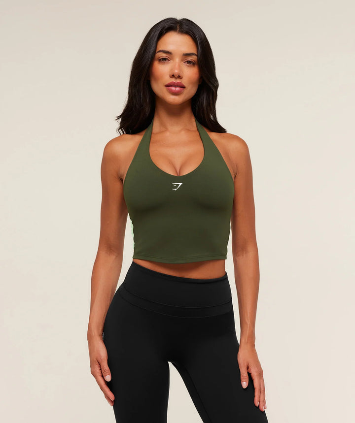 GYMSHARK - Haltertop Cami met Ingebouwde BH
