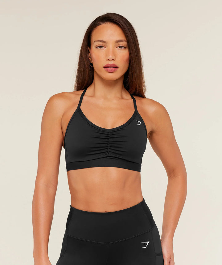 GYMSHARK - Geplooide Sportbeha