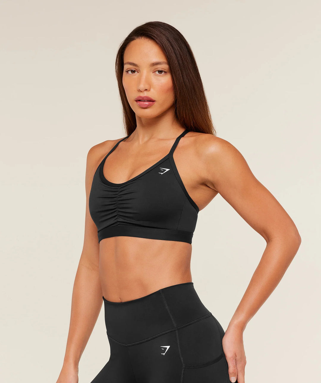 GYMSHARK - Geplooide Sportbeha