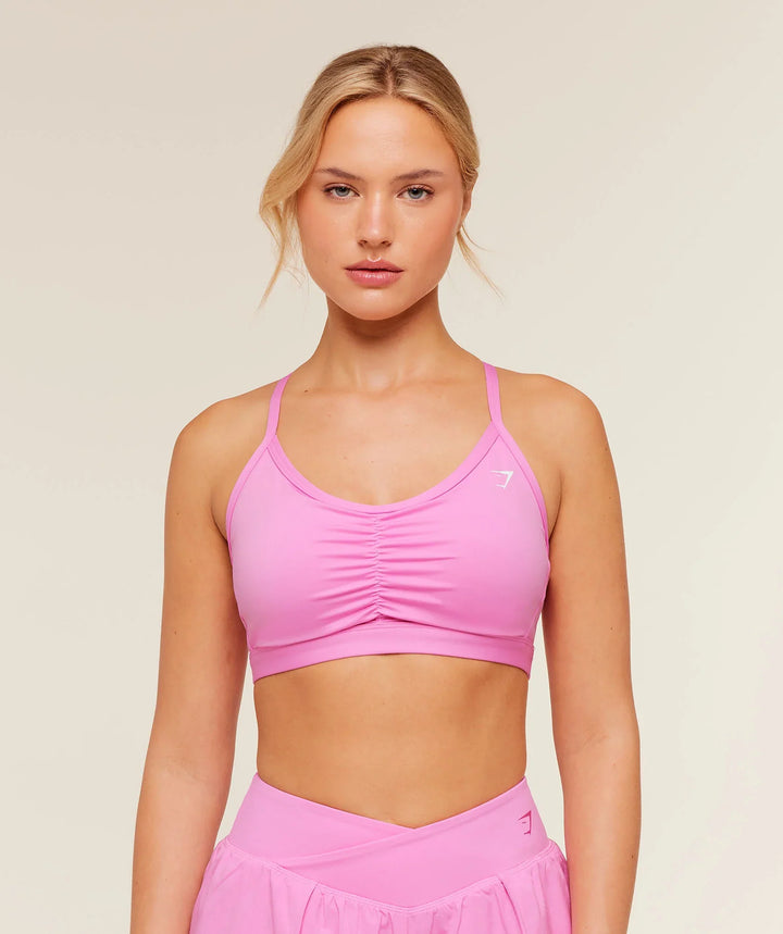 GYMSHARK - Geplooide Sportbeha